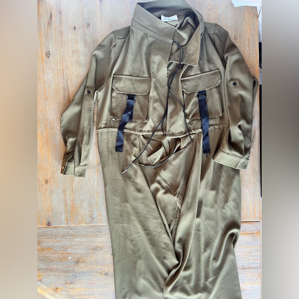 Kate Hewko Olive Trench Coat